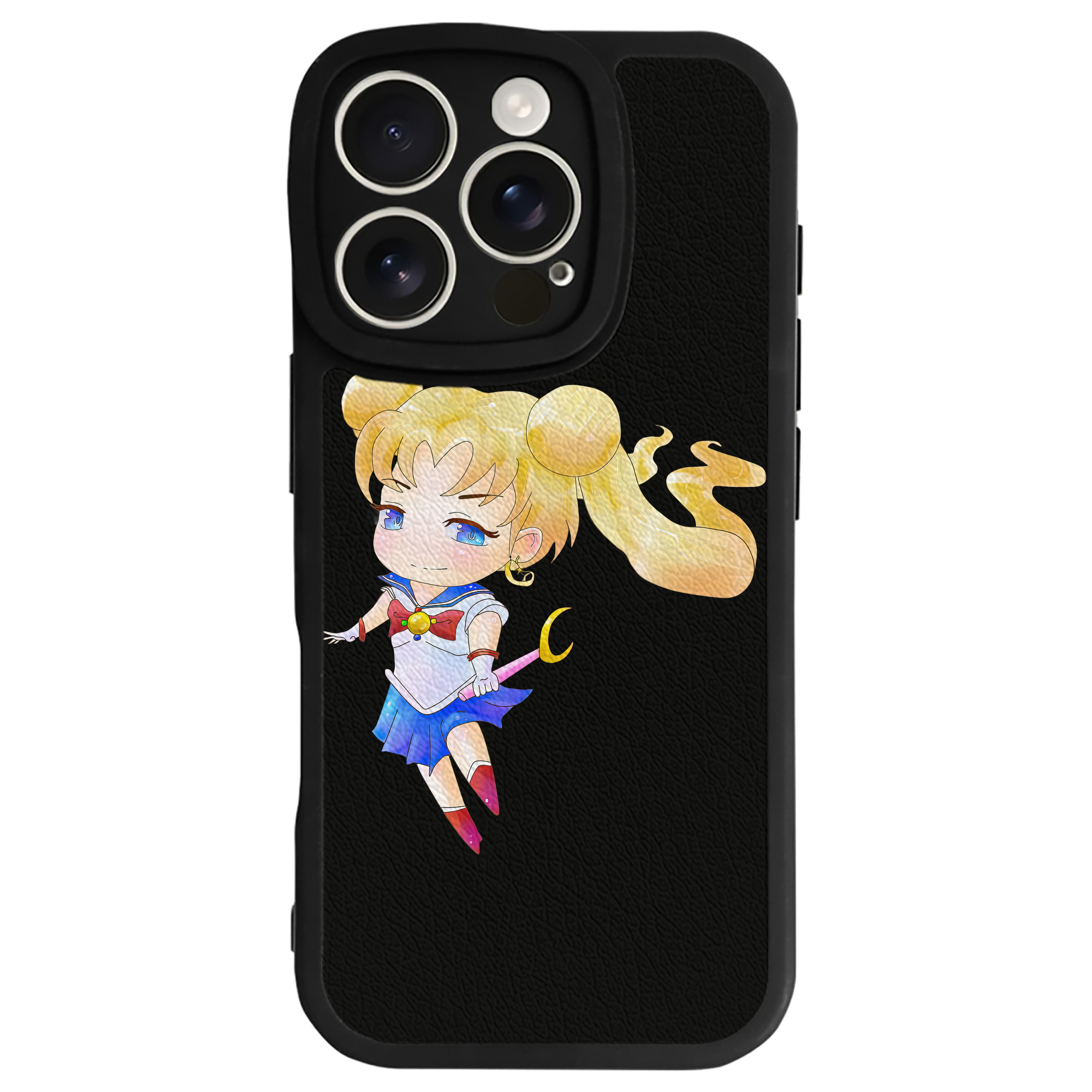（画像用） 美少女戦士セーラームーン 愛野 美奈子 あいの みなこ Sailor Moon Aino Minako 【iPhone 16シリーズ対応】シリコンスマホケース（レザー調） 材質：シリコン